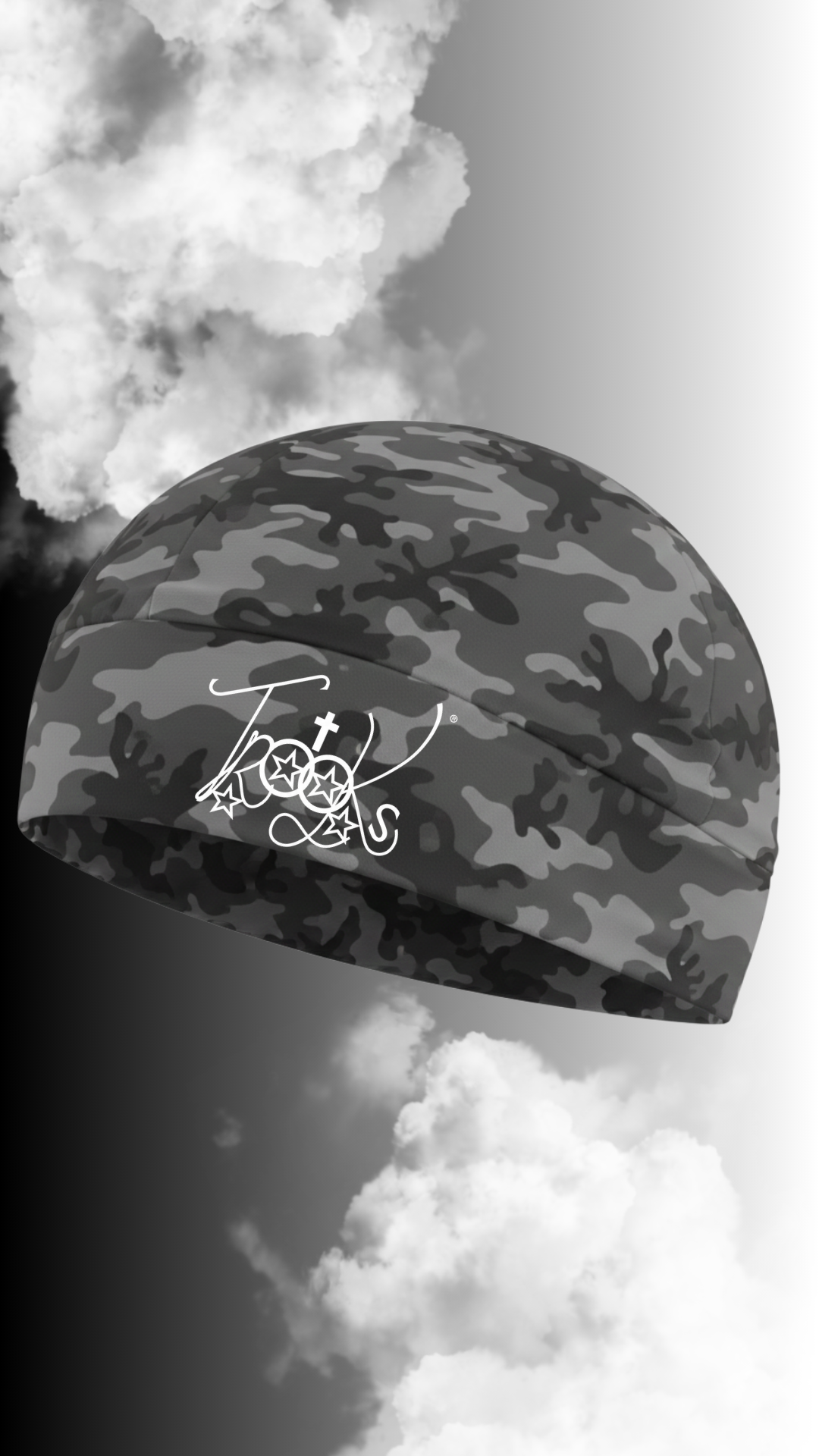 Grey Camo Skull