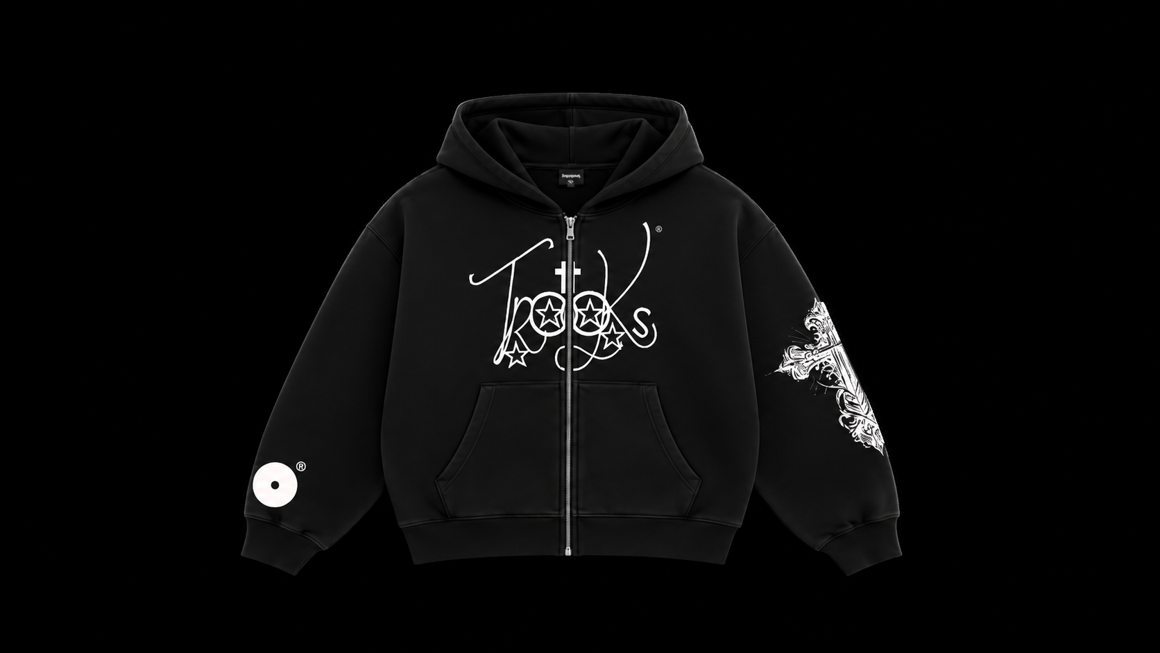 Black Zip-Up